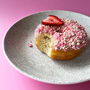 Strawberry donut